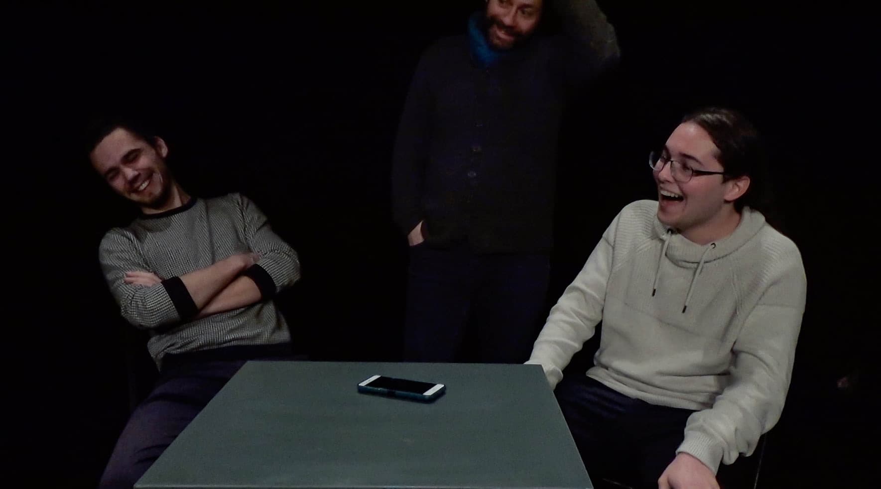 Rires pendant une répétition
