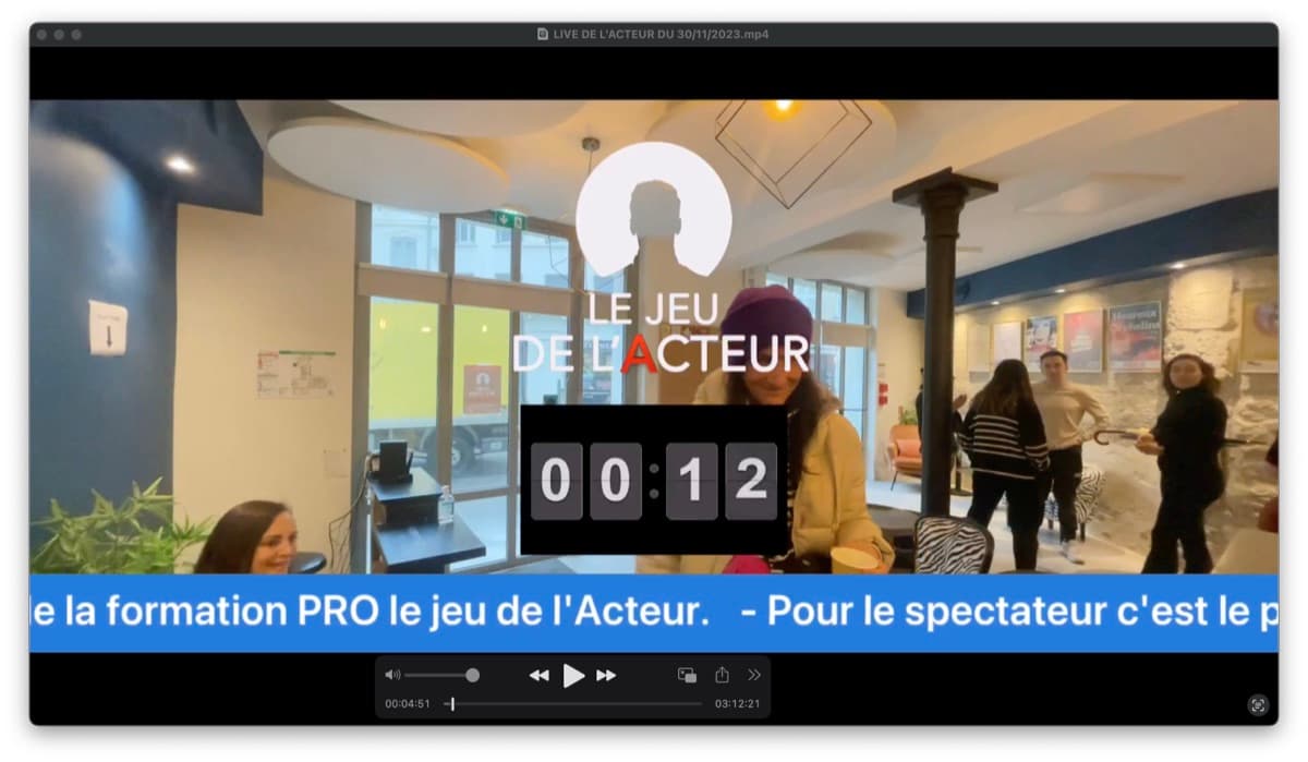 Retour sur Le 1er Direct-Live du jeu de l'Acteur