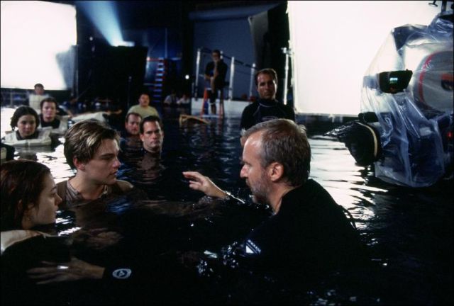 james cameron sur le tournage de titanic