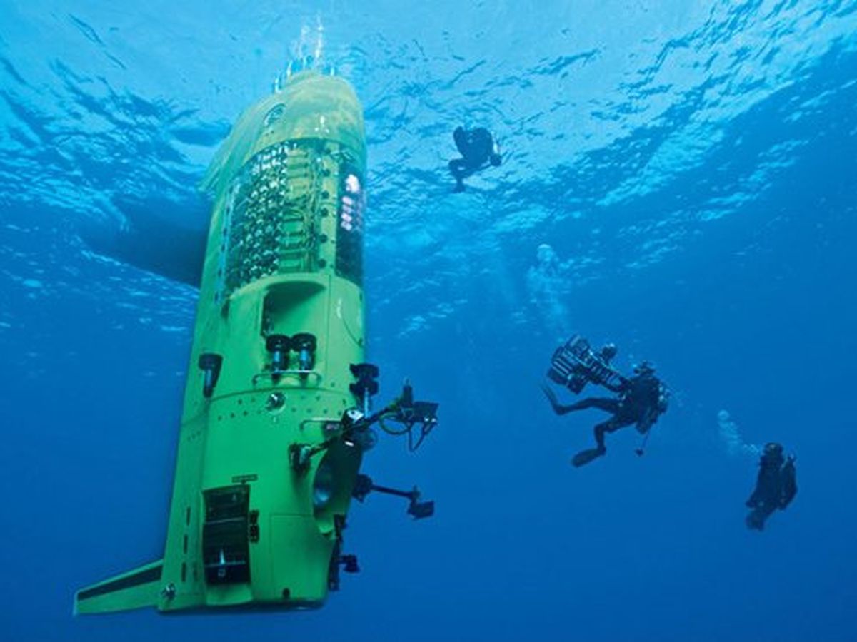 vue sous-marine de Deepsea Challenger