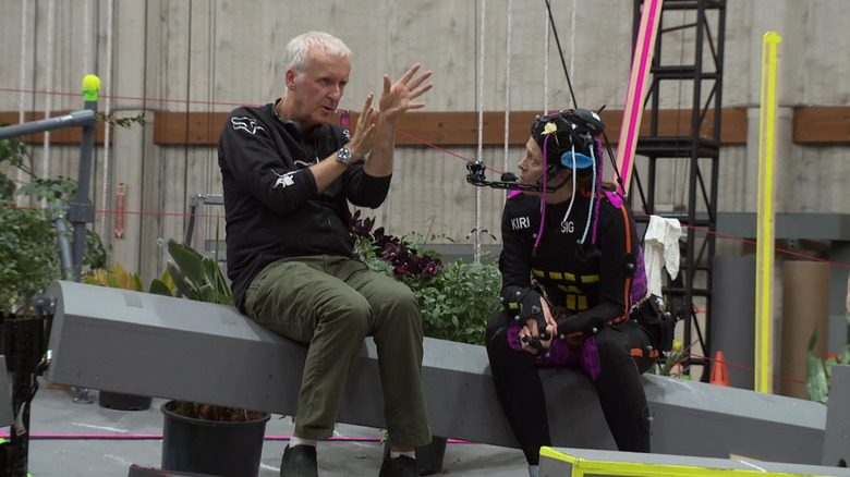james cameron sur le tournage d'Avatar